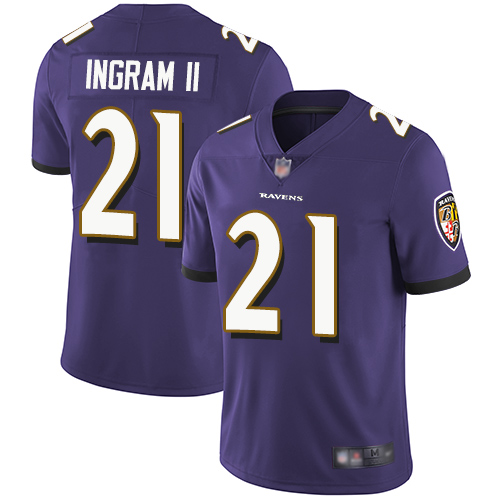 Personalized Ravens #21 Mark Ingram II Purple Team Color Men’s Stitched Football Untouchable Limited Jersey