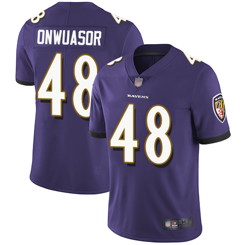 Personalized Ravens #48 Patrick Onwuasor Purple Team Color Men’s Stitched Football Untouchable Limited Jersey