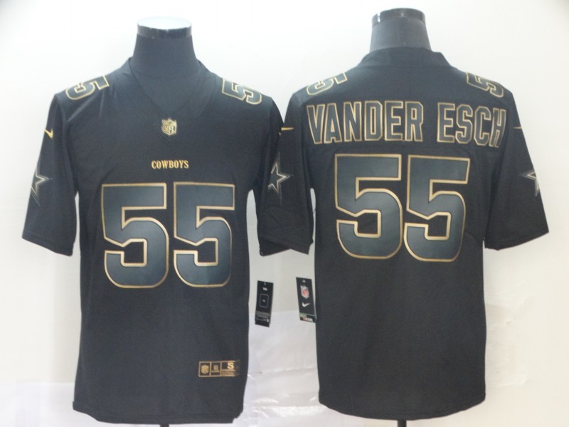 Personalized Cowboys 55 Leighton Vander Esch Black Gold Untouchable Limited Jersey