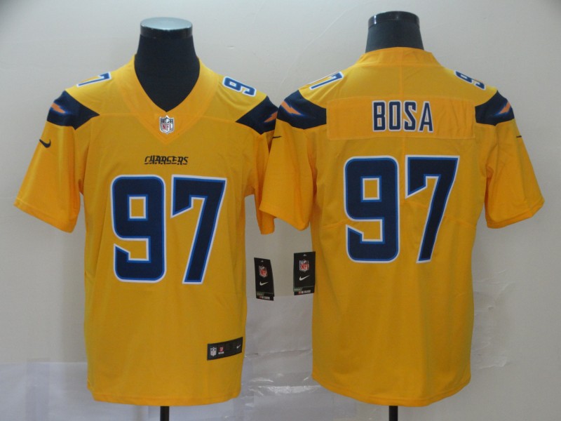Personalized Chargers 97 Joey Bosa Gold Inverted Legend Limited Jersey
