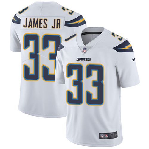 Personalized Chargers #33 Derwin James Jr White Men’s Stitched Football Untouchable Limited Jersey