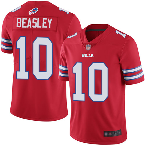 Personalized Bills #10 Cole Beasley Red Men’s Stitched Football Limited Rush Jersey