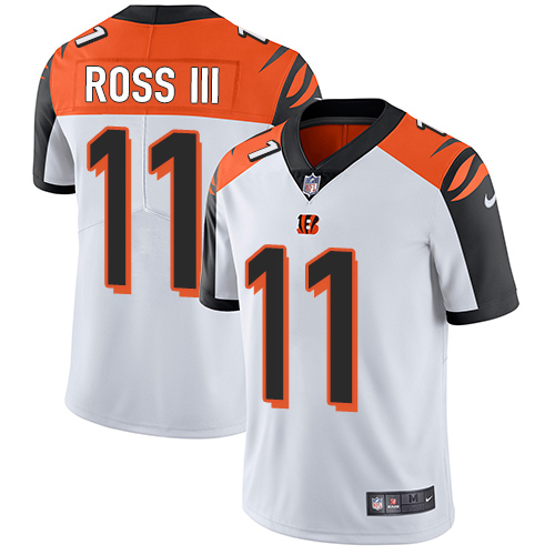 Personalized Bengals #11 John Ross III White Men’s Stitched Football Untouchable Limited Jersey