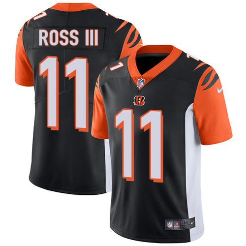 Personalized Bengals #11 John Ross III Black Team Color Men’s Stitched Football Untouchable Limited Jersey