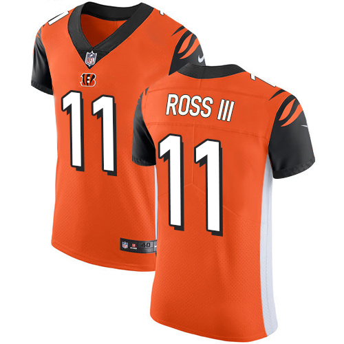 Personalized Bengals #11 John Ross III Orange Alternate Men’s Stitched Football Untouchable Elite Jersey
