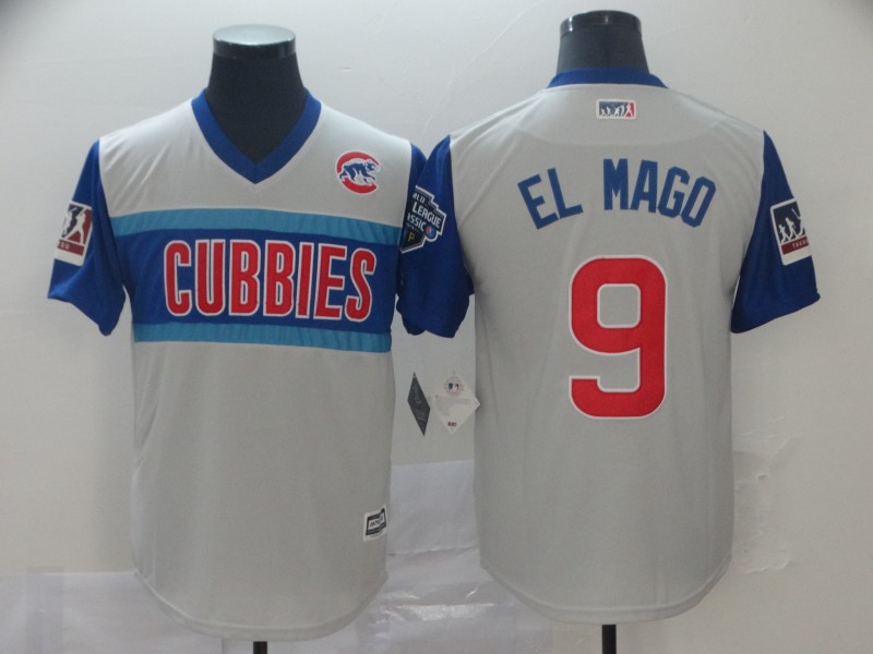Personalized Cubs 9 Javier Baez El Mago Gray 2019 MLB Little League Classic Player Jersey