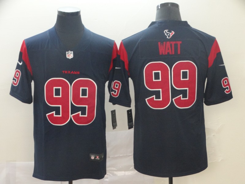 Personalized Texans 99 J.J. Watt Navy New 2019 Color Rush Limited Jersey