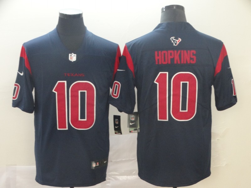Personalized Texans 10 DeAndre Hopkins Navy New 2019 Color Rush Limited Jersey