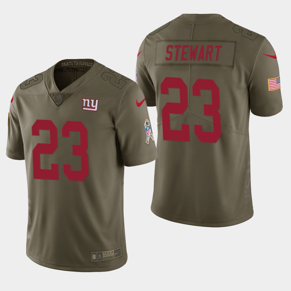 Personalized Giants 23 Jonathan Stewart Olive Salute To Service Limited Jersey