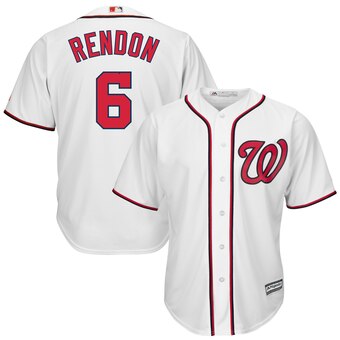 Personalized Men’s Washington Nationals #6 Anthony Rendon White Cool Base Jersey