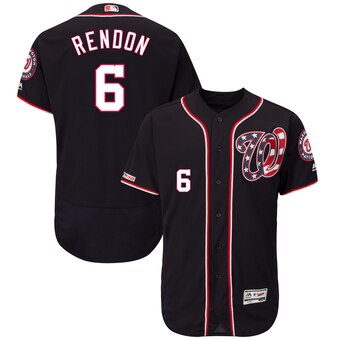 Personalized Men’s Washington Nationals #6 Anthony Rendon Navy Alternate Collection Flex Base Jersey