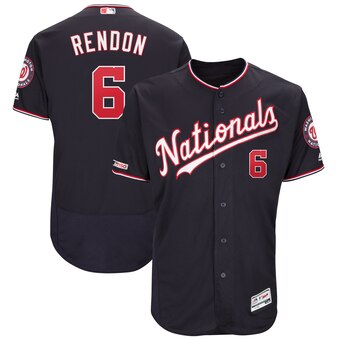 Personalized Men’s Washington Nationals #6 Anthony Rendon Navy Alternate Authentic Flex Base Player Jersey