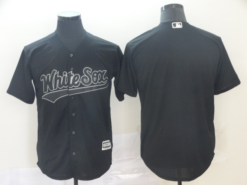 Personalized White Sox Blank Black 2019 Players’ Weekend Authentic Player Jersey