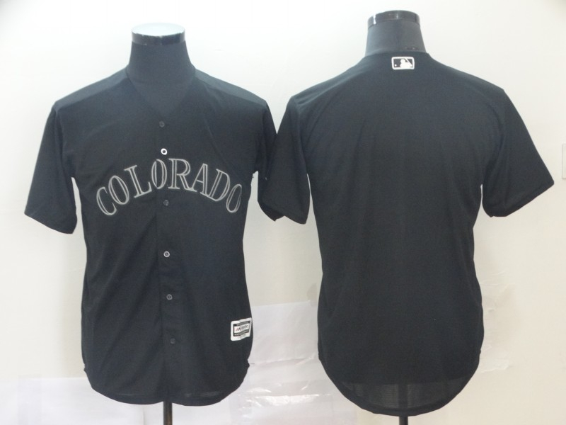 Personalized Rockies Blank Black 2019 Players’ Weekend Authentic Player Jersey
