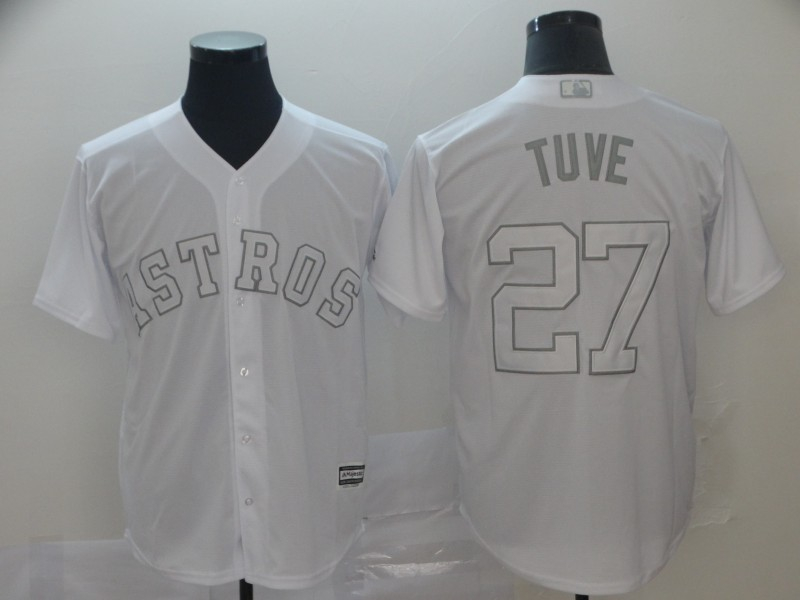 Personalized Astros 27 Jose Altuve Tuve White 2019 Players’ Weekend Player Jersey