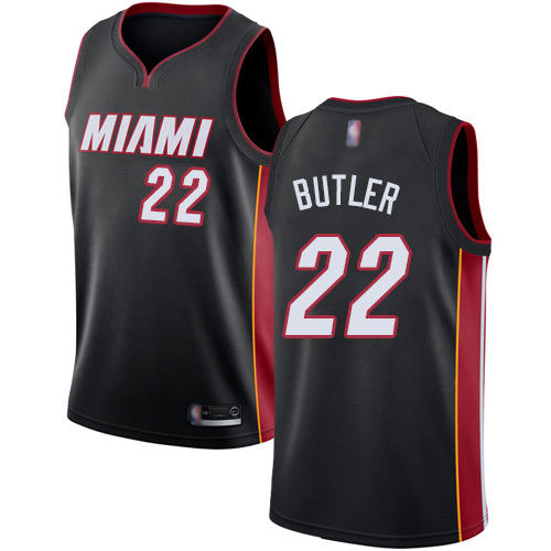 Personalized Heat #22 Jimmy Butler Black Basketball Swingman Icon Edition Jersey