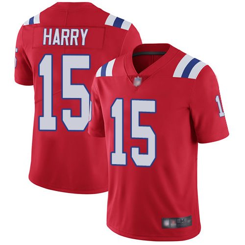 Personalized Patriots #15 N’Keal Harry Red Alternate Youth Stitched Football Untouchable Limited Jersey