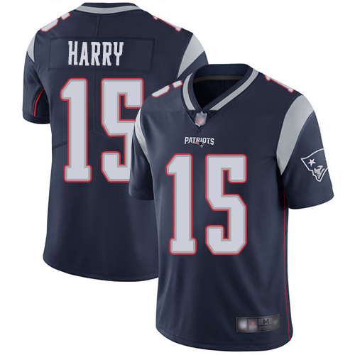 Personalized Patriots #15 N’Keal Harry Navy Blue Team Color Youth Stitched Football Untouchable Limited Jersey
