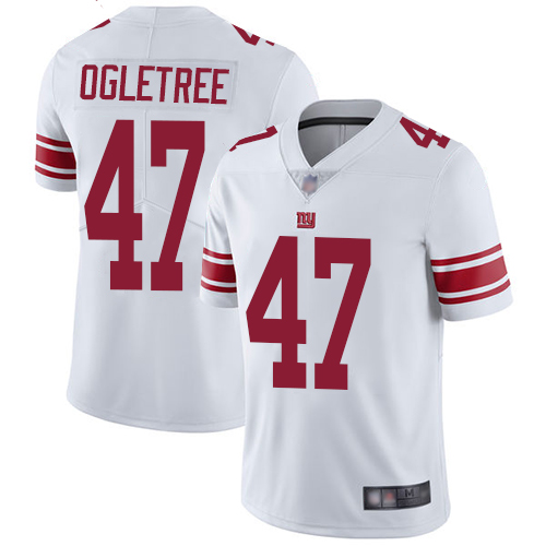 Personalized Giants #47 Alec Ogletree White Youth Stitched Football Untouchable Limited Jersey