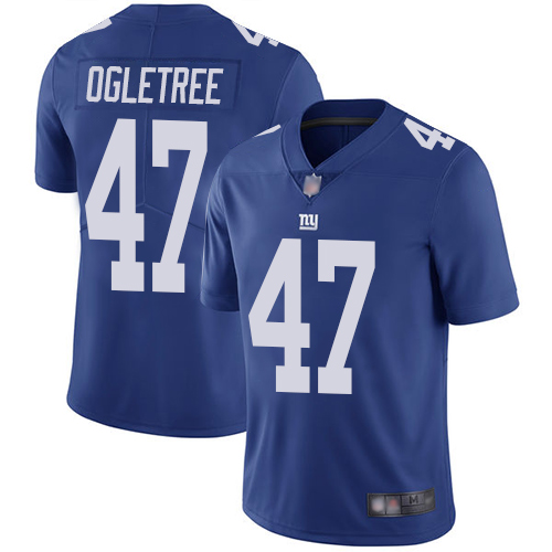 Personalized Giants #47 Alec Ogletree Royal Blue Team Color Youth Stitched Football Untouchable Limited Jersey