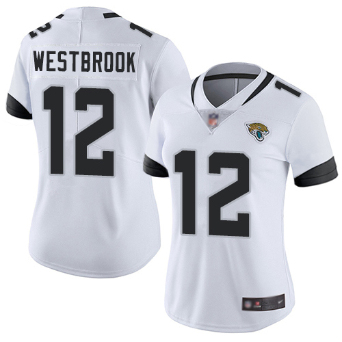 Personalized Jaguars #12 Dede Westbrook White Women’s Stitched Football Untouchable Limited Jersey