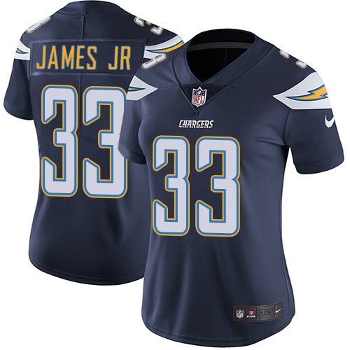 Personalized Chargers #33 Derwin James Jr Navy Blue Team Color Women’s Stitched Football Untouchable Limited Jersey