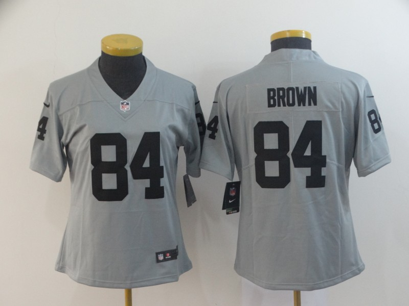 Personalized Women Raiders 84 Antonio Brown Gary Women Inverted Legend Limited Jersey