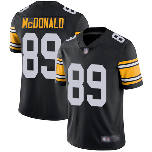 Personalized Steelers #89 Vance McDonald Black Alternate Men’s Stitched Football Untouchable Limited Jersey