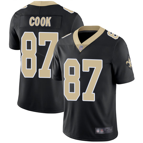 Personalized Saints #87 Jared Cook Black Team Color Men’s Stitched Football Untouchable Limited Jersey
