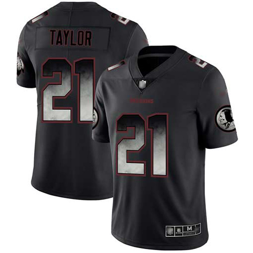 Personalized Redskins #21 Sean Taylor Black Men’s Stitched Football Untouchable Limited Smoke Fashion Jersey