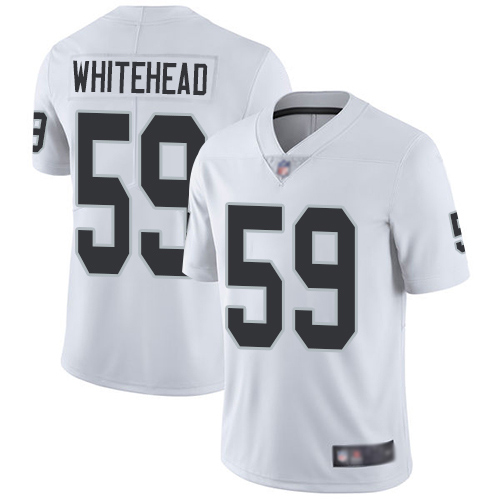 Personalized Raiders #59 Tahir Whitehead White Men’s Stitched Football Untouchable Limited Jersey