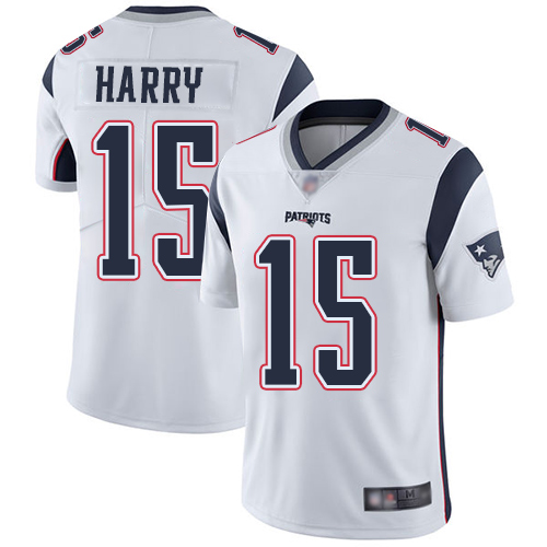 Personalized Patriots #15 N’Keal Harry White Men’s Stitched Football Untouchable Limited Jersey