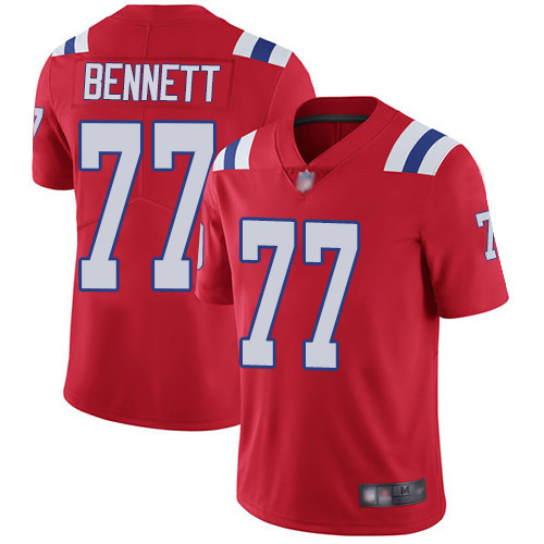 Personalized Patriots #77 Michael Bennett Red Alternate Men’s Stitched Football Untouchable Limited Jersey