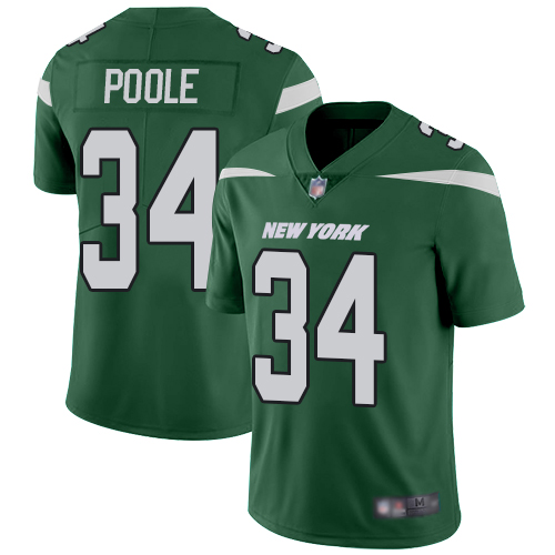 Personalized Jets #34 Brian Poole Green Team Color Men’s Stitched Football Untouchable Limited Jersey