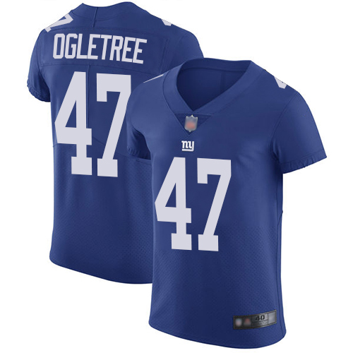 Personalized Giants #47 Alec Ogletree Royal Blue Team Color Men’s Stitched Football Untouchable Elite Jersey