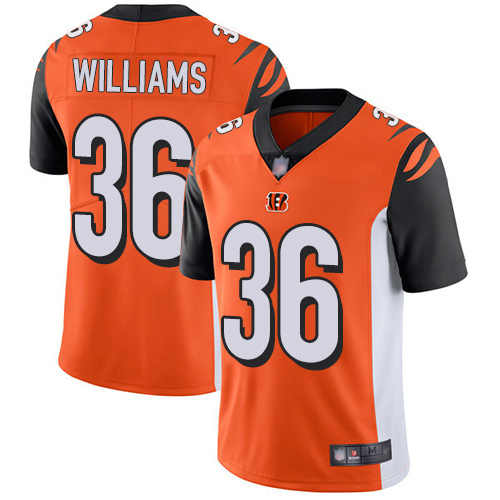 Personalized Bengals #36 Shawn Williams Orange Alternate Men’s Stitched Football Untouchable Limited Jersey