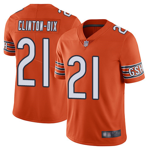 Personalized Bears #21 Ha Ha Clinton-Dix Orange Men’s Stitched Football Limited Rush Jersey