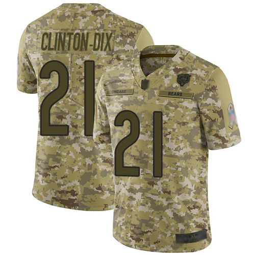 Personalized Bears #21 Ha Ha Clinton-Dix Camo Men’s Stitched Football Limited 2018 Salute To Service Jersey