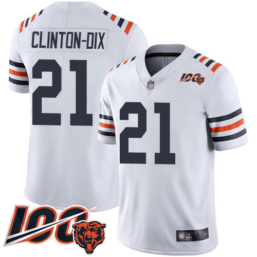 Personalized Bears #21 Ha Ha Clinton-Dix White Alternate Men’s Stitched Football Untouchable Limited 100th Season Jersey