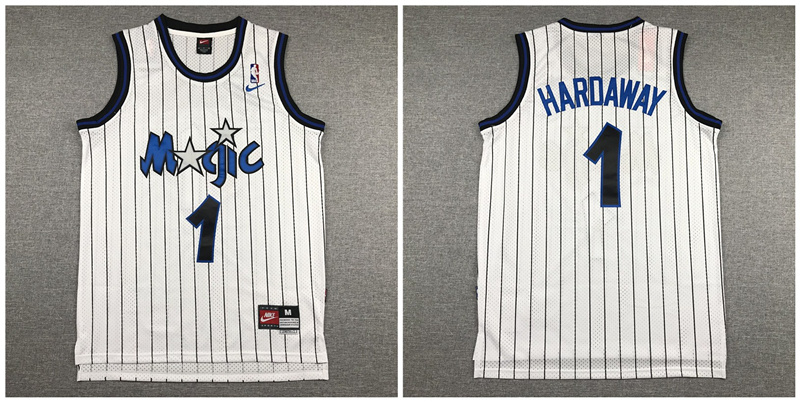 Personalized Magic 1 Anfernee Hardaway White Swingman Jersey