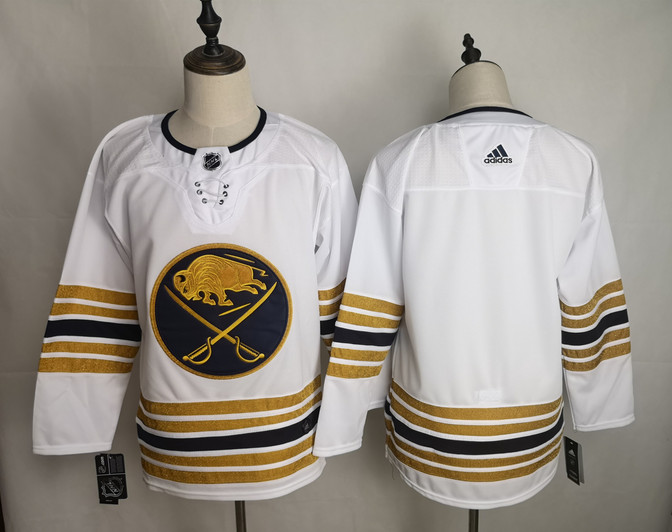 Personalized Sabres Blank White 50th Anniversary Jersey