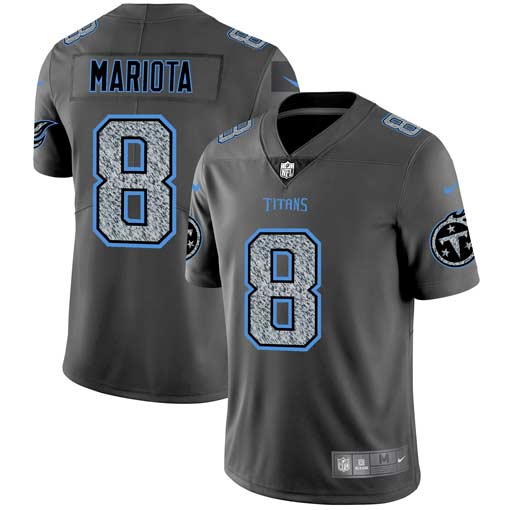 Personalized Titans 8 Marcus Mariota Gray Camo Untouchable Limited Jersey