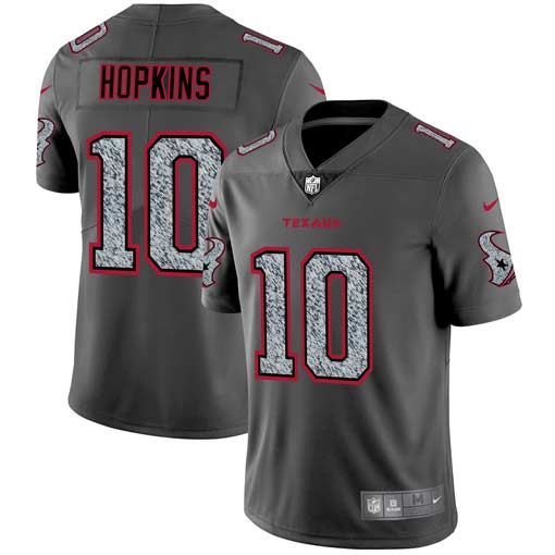 Personalized Texans 10 DeAndre Hopkins Gray Camo Untouchable Limited Jersey