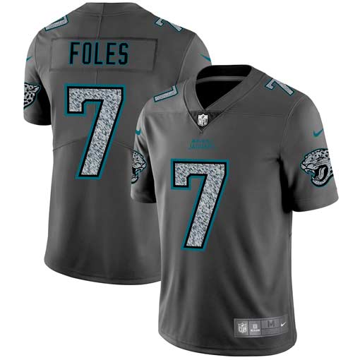 Personalized Jaguars 7 Nick Foles Gray Camo Untouchable Limited Jersey