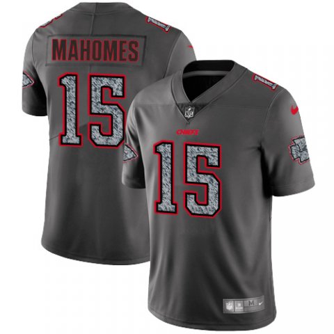 Personalized Chiefs 15 Patrick Mahomes Gray Camo Untouchable Limited Jersey