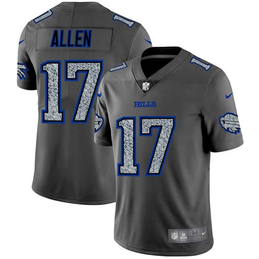 Personalized Bills 17 Josh Allen Gray Camo Untouchable Limited Jersey