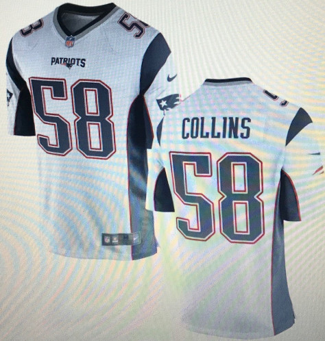 Personalized Patriots #58 Jamie Collins White limited Jersey