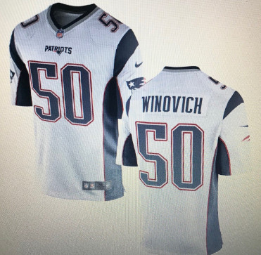 Personalized Patriots #50 Chase Winovich White limited Jersey