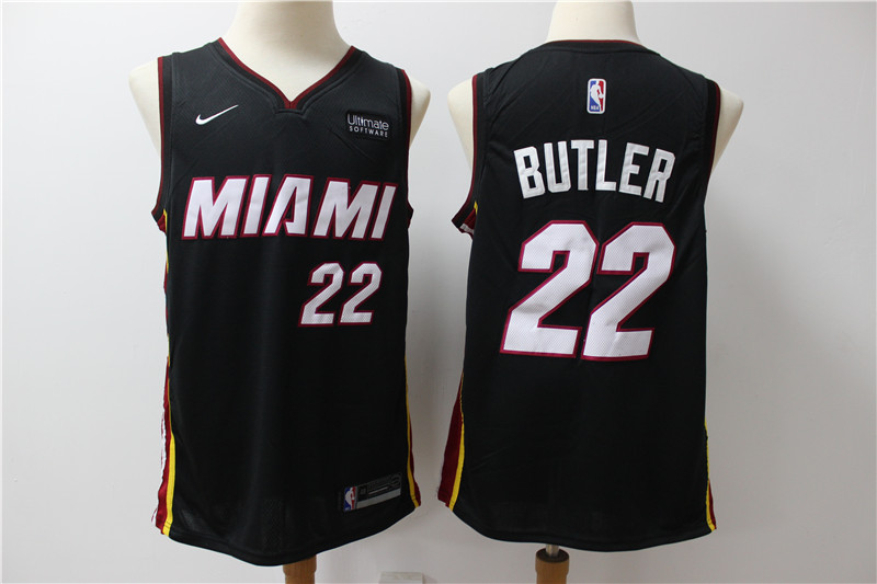 Personalized Heat 22 Jimmy Butler Black Swingman Jersey