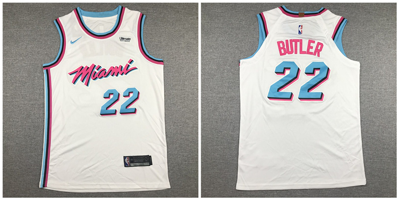 Personalized Heat 22 Jimmy Butler White City Edition Authentic Jersey